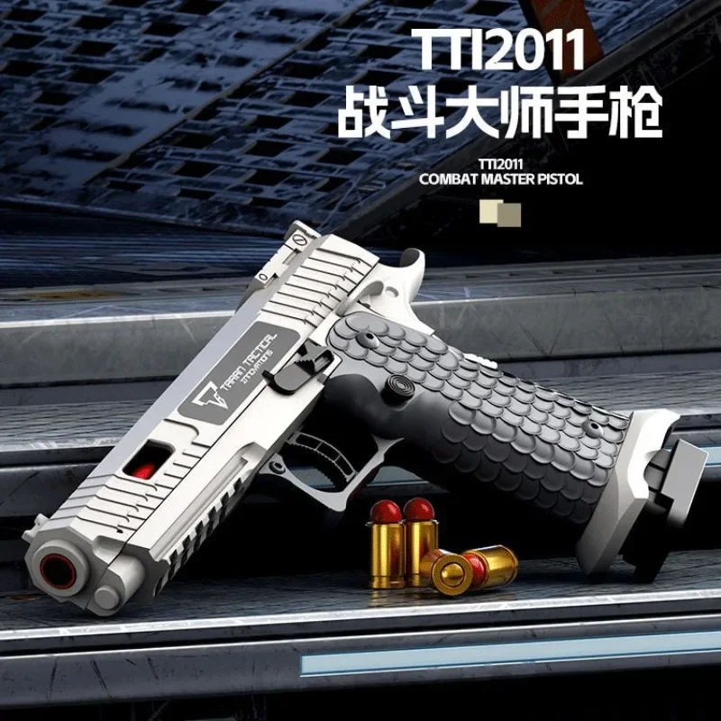 Children Pistol Toy Gun Shell Automatic Ejection Soft Bullet Gun Empty Hanging For Kid Adult Birthday Gift Shoot Toy 5