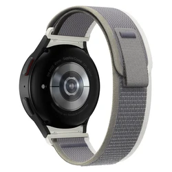 Trail Loop Nylon Strap Bracelet for Smartwatches - Versatile and Adjustable (Green with gray)