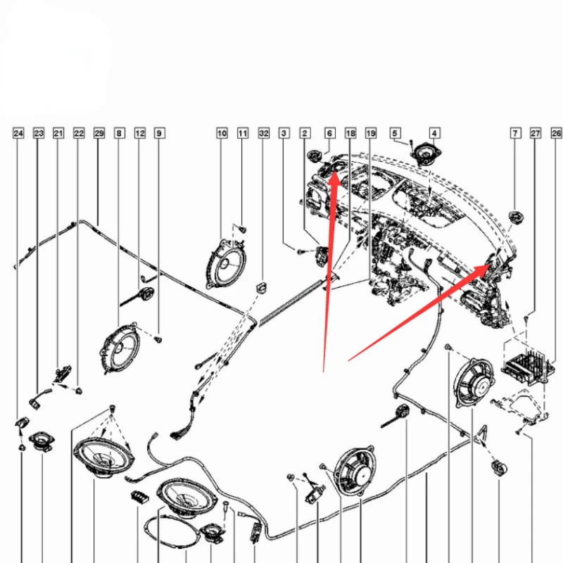 Tweeter Per Auto Renault - 281484779R, Per Kadjar, Koleos, Megane, Suono Chiaro - Foto 2