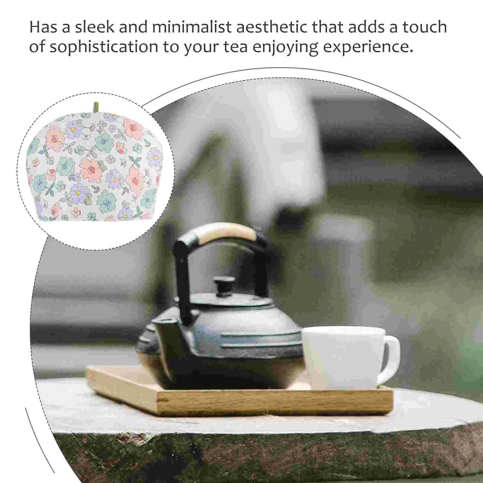 Printed Tea Cozy Kettle Dust Cover Insulated Teapot Teakettle Warmer Anti-scald Cosy Teapots teapot insulation cover