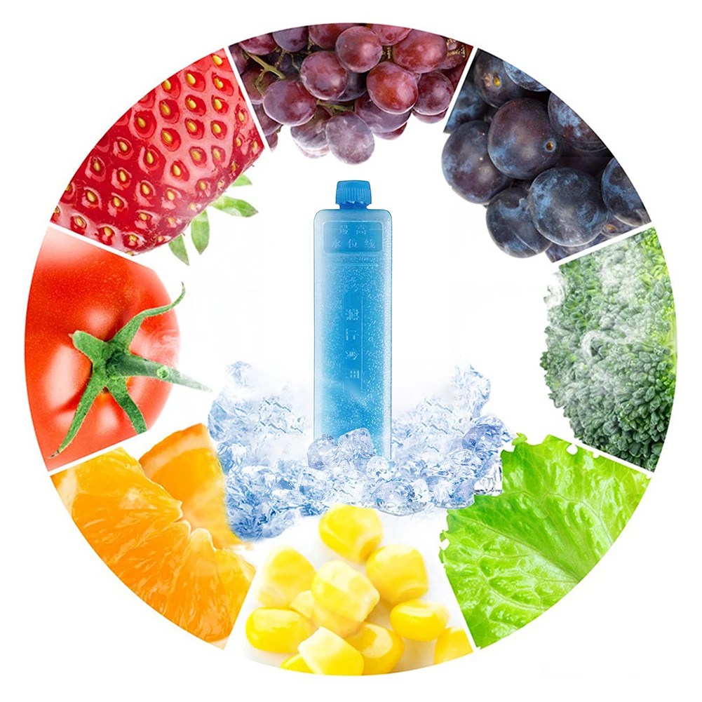 Ice Packs Ice Box Reusable Refrigerator Ice Blocks Pack Ice Crystal Box Cold Freezer Pack Picnic Fresh Food Cooler Multifuntional Water Box