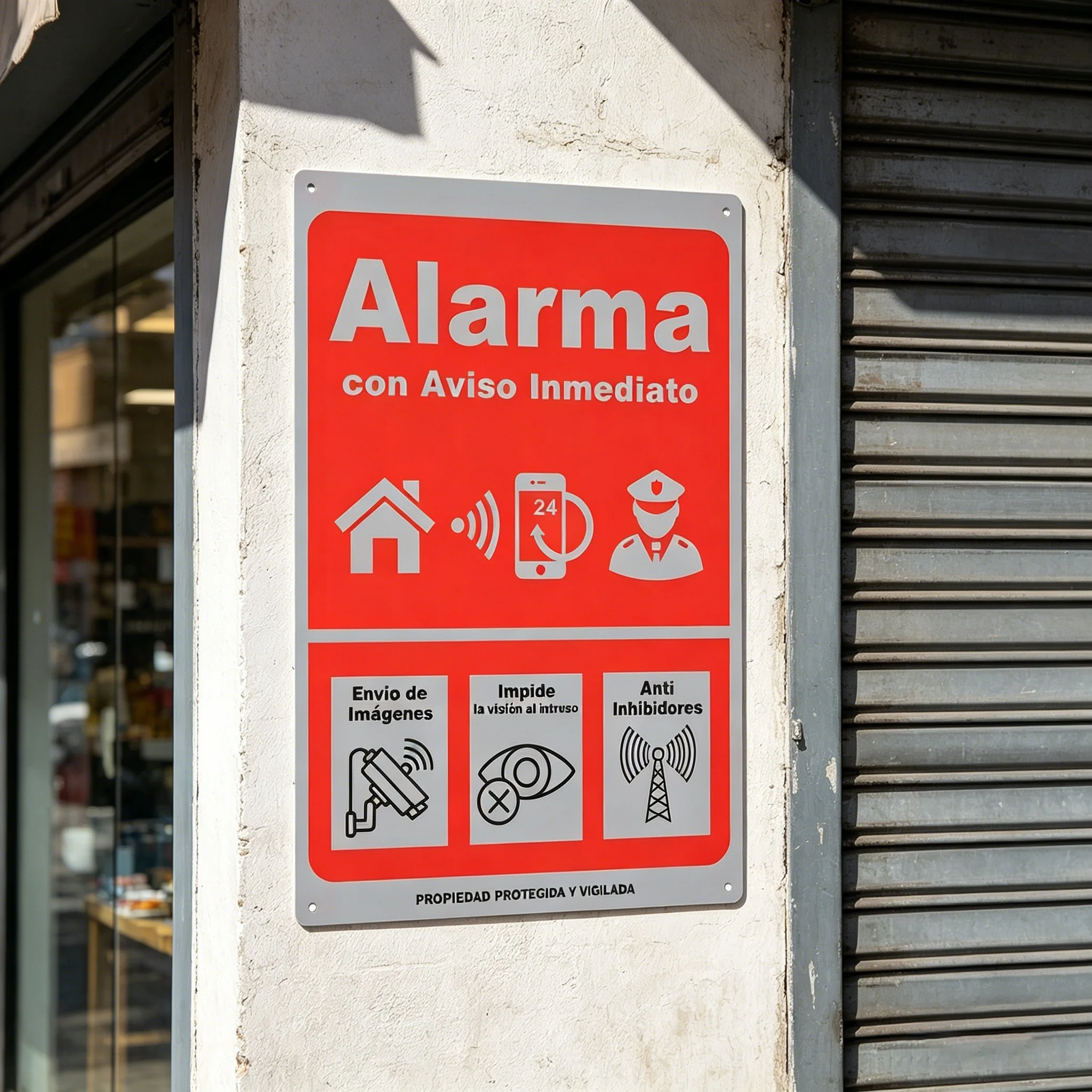 Iron Alert Alarm Sign 5