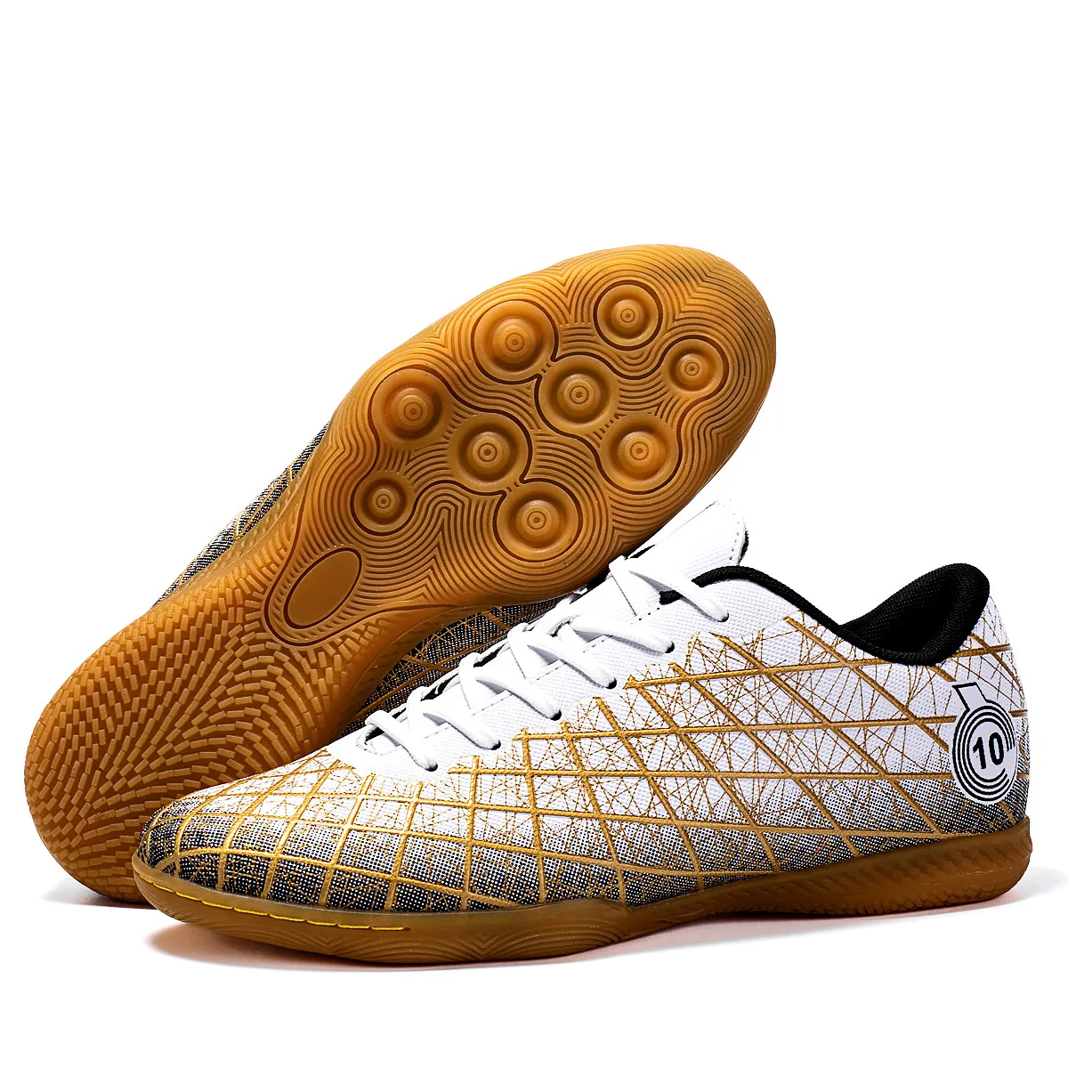 Indoor Soccer Boots Adult Student Rubber Sole Soccer Non Slip Outdoor Lawn Breathable Soccer Boots Large Size Sport Shoes