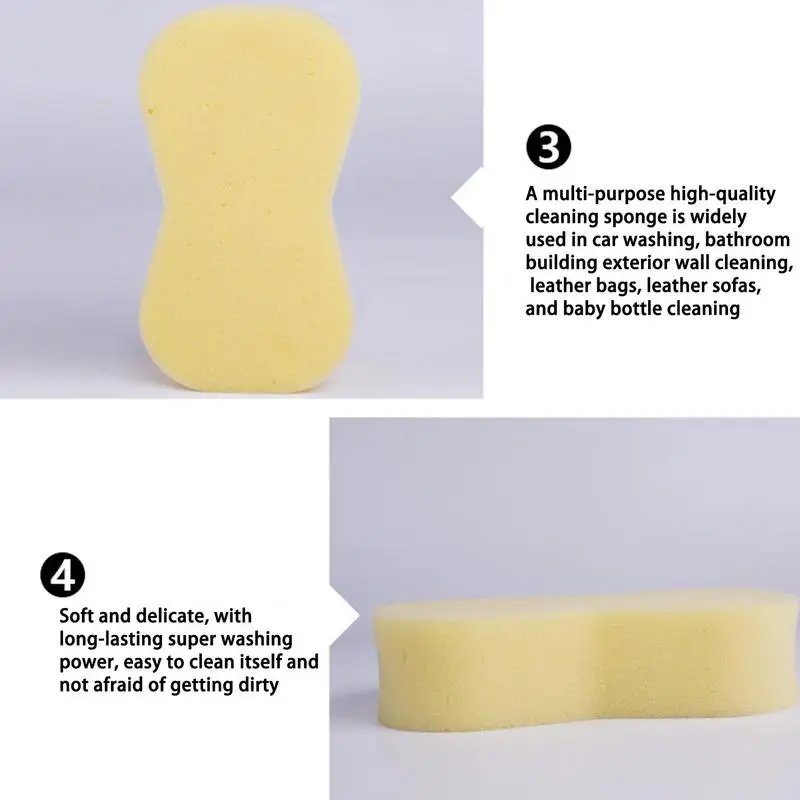 

Soft Cars Wash Sponge High Density Car Wash Scrubber Thickened Cars Wash Towel Car Cleaning Sponge Brush For Car Cleaning