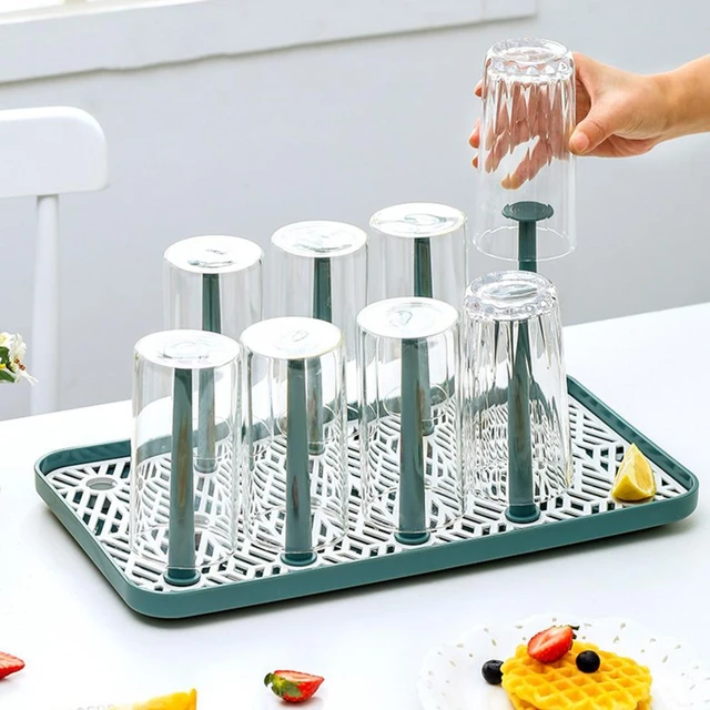 Bottle Drying Rack Stand, Plastic Flower Type Utensils Drainer Cup Dryer  Tray Holder, Mug Organizer, Kitchen Accessories