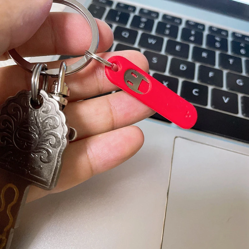 재미있는 분실 방지 카드 핀, 아이폰 X XS XR 샤오미 삼성 범용 SIM 카드 리무버 트레이, SIM 카드 꺼내기 도구 열기, 1PC