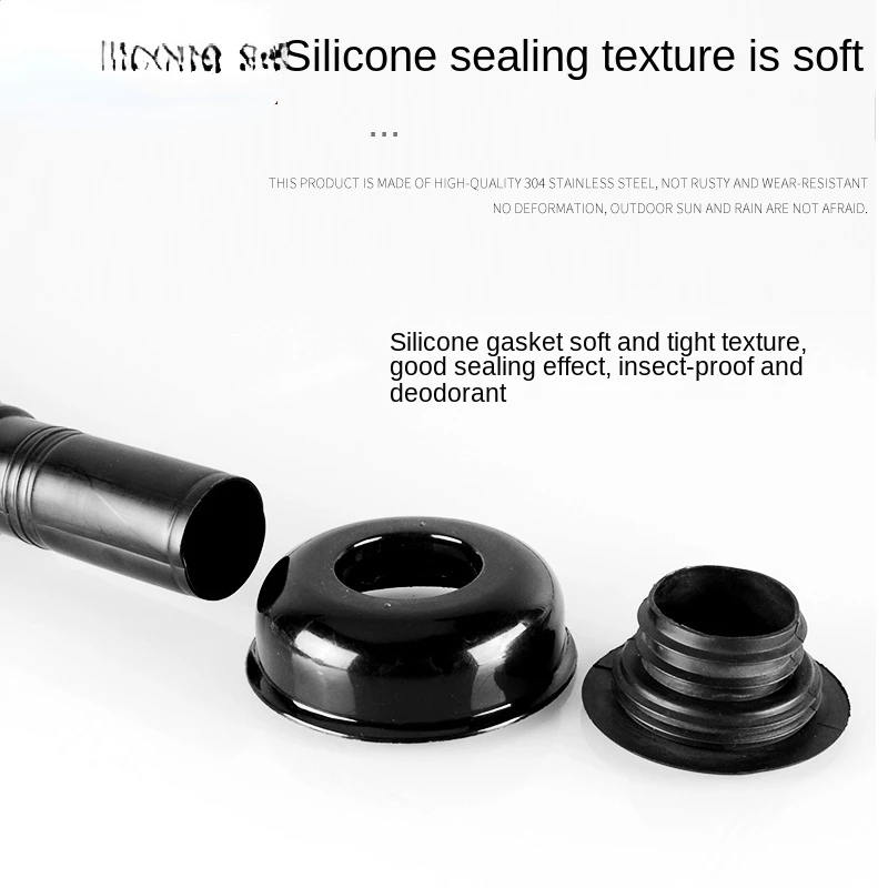 Balcony Basin Drain Pipe Deodorant Bathroom Sink Drain Pipe Fittings Anti-return Smell sink drain pipe
