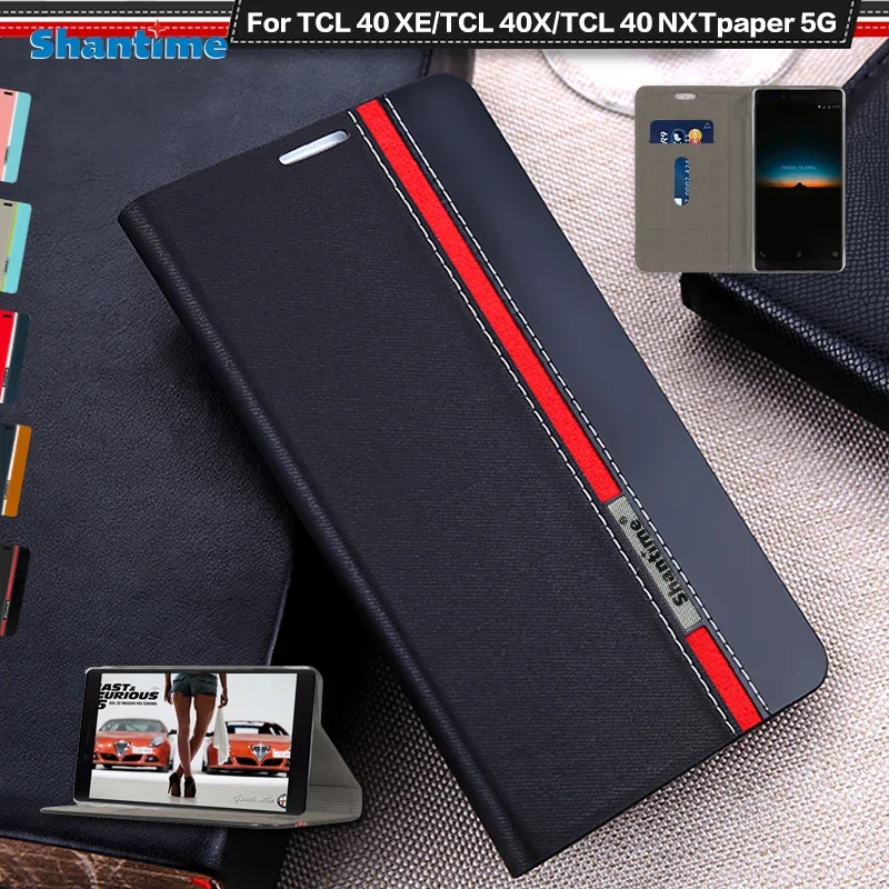 

Luxury PU Leather Case For TCL 40 XE Flip Case For TCL 40X TCL 40 NXTpaper 5G Phone Case Soft TPU Silicone Back Cover