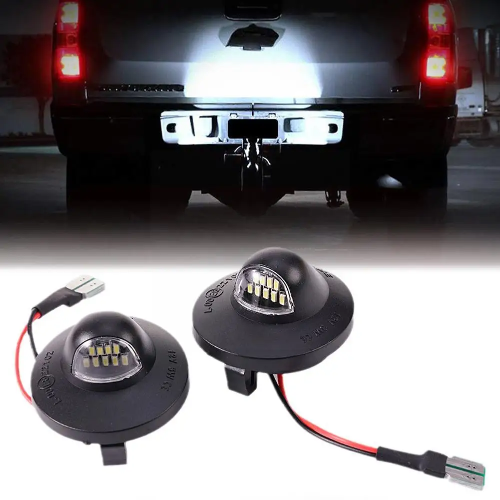 

2PCS LED License Plate Light Rear Bumper Tag Assembly Lamp Car Light for FORD F150 F250 F350 F450 for FORD Bronco G5W4