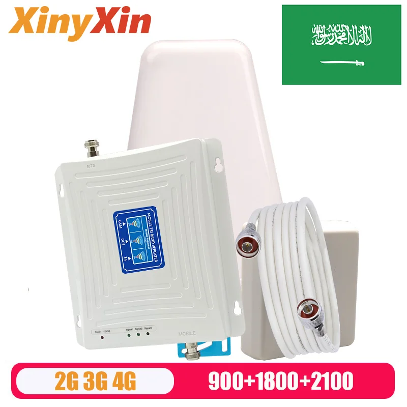 Saudi Arabia Tri Band Booster Repeater 2g 3g 4g Cellular Amplifier