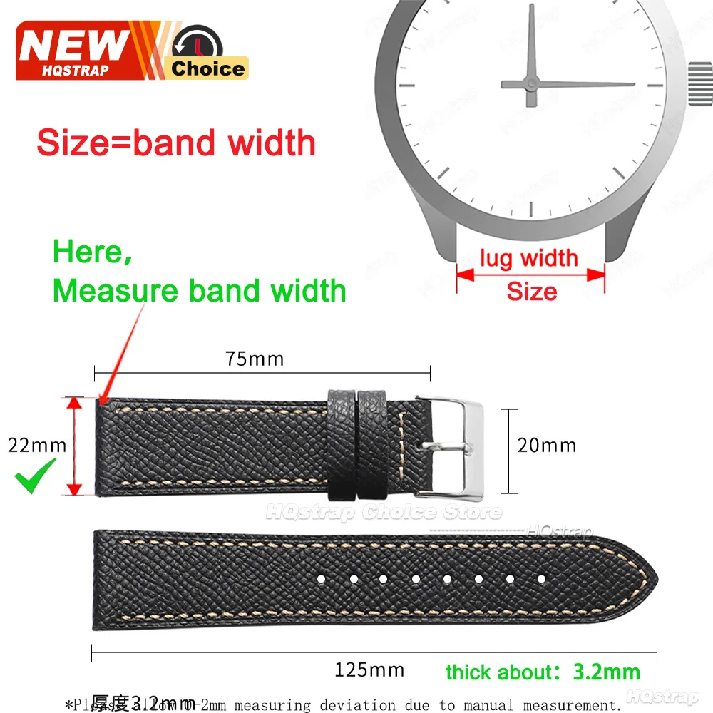 Handmade Vintage Leather Watch Strap - Premium Cowhide Wristband