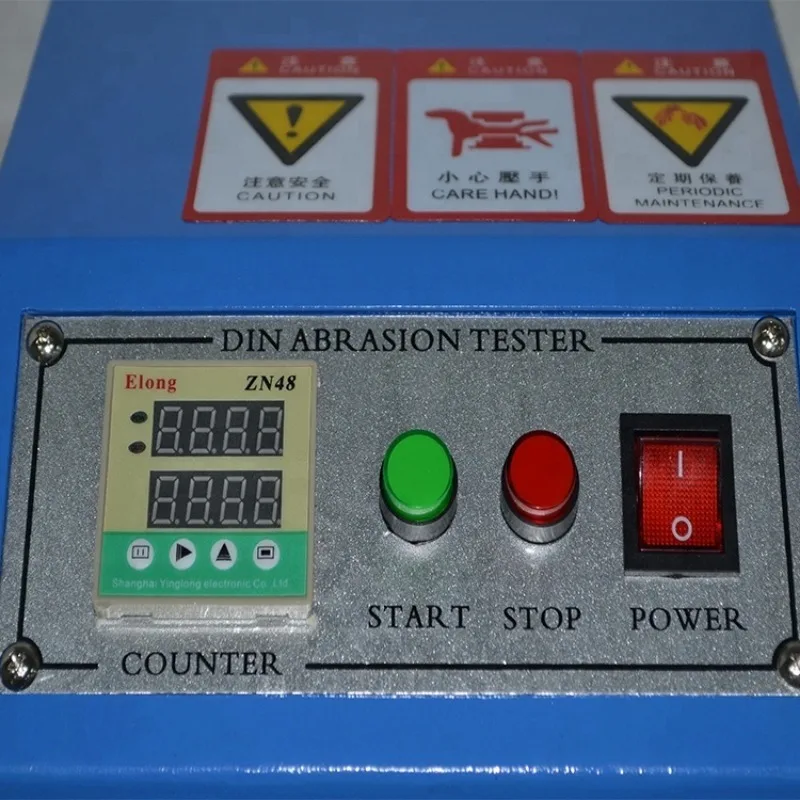 DIN Abrasion Tester for Rubber Leather Various Material Tire Pressure Flat  Belt Testing Machine DIN Abrasion Tester