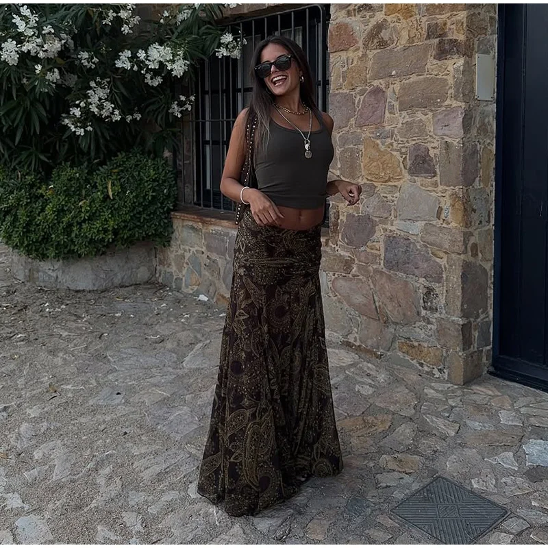 Y2K Chic Print Asymmetric Maxi Skirts Women Fashion High Waist Pleated A-line Skirt 2025 Summer Autumn Beach Party Streetwear S38bfc9ad92b54366949c2e4b27a196e8O