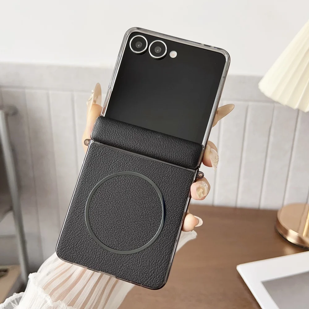 Luxury PU Leather Magnetic Phone Case - Shockproof Full-Protection Cover