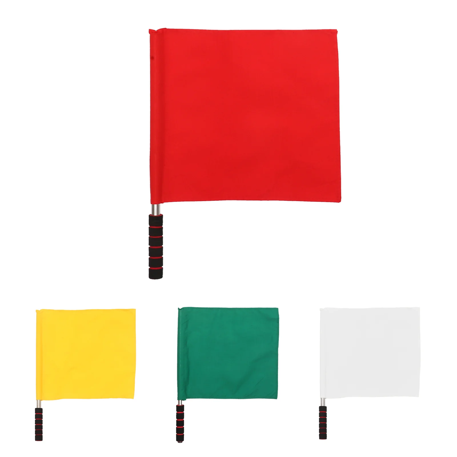 

4 Pcs Referee Football Flags Match Signal Football Flagss Racing Conducting Colored Football Sports Running Race