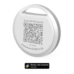 Smart Tracker: QR Code Bag Anti - Loss Locator with Find Hub Navigation & Home Integration - 1PCS - White
