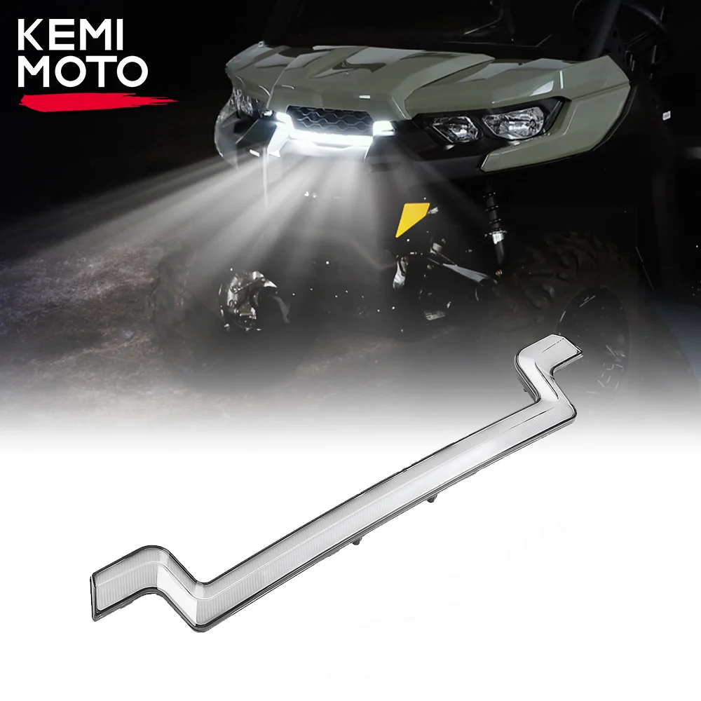 kemimoto utv led fang lights compatible with kawasaki teryx krx 1000 special trail edition 2020 2022 front grill lamps UTV SXS Grille Vehicle Headlight Compatible with Can-Am Defender Max HD5 HD8 HD10 4x4 DPS XMR XT Cab 2016-2019 Front Fang Light