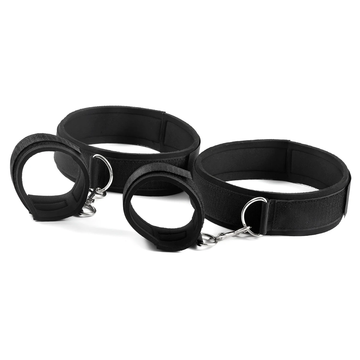 Sex Bondage Wrist & Thigh Cuffs BDSM Restraints Set, Sex Toys for Women with Adjustable Leg Straps Handcuffs for Couple Beginner