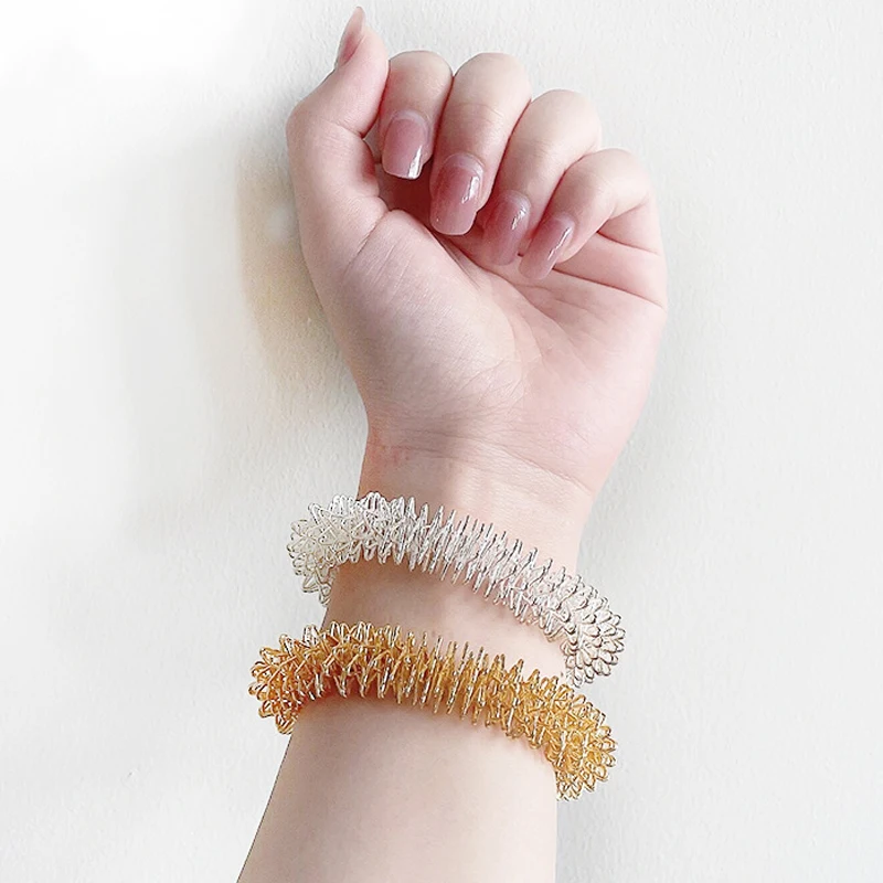Anxiety Bracelets Acupressure Ring 2PCS Occupational Therapy Autism Relaxing Toys Juguetes Sensoriales Para Autistas