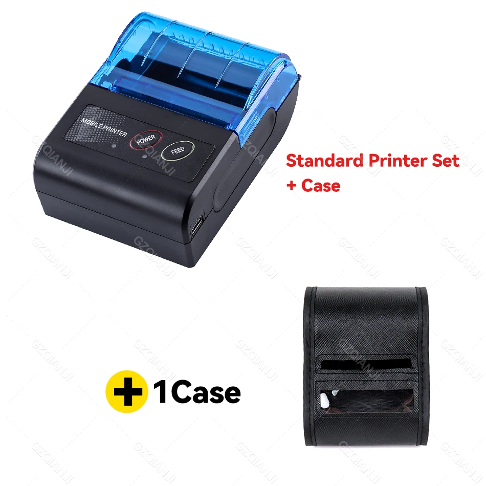 instant smartphone printer Portable Mini Thermal Bill Printer 2 inch Wireless USB Receipt Ticket Printer Add 58mm Paper Compatible with iOS Android Windows mini printer cheap Printers