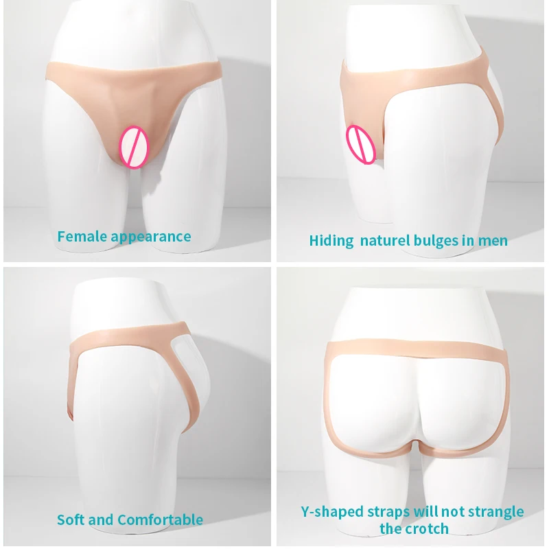 Forme Seno In Silicone Medicale Con Pantaloni E Vagina Finta - Set Per Crossdresser E Drag Queen