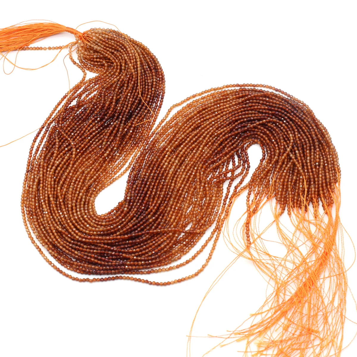 5 Strings Wholesale Natural Stone Garnet Gradual Beads Jewelry Making DIY Necklace Bracelet Earring Accessories Gift 2mm