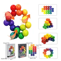Fidget Toy Educational Color Ball 3D Puzzle Montessori Game Matching Shape Toy for Children Training Sensory Kids Adult Gift 1
