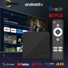 Android14 Smart TV Box Wifi6 AllwinnerH313 Chip Quad core 100M Lan Bluetooth 5 4K video Chromecast Streaming Media Player T1S