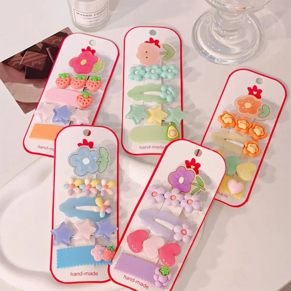 

Набор милых заколок карамельных цветов креативная заколка Kawaii Duckbill красочная заколка BB заколка для волос серия принцессы Цветочная заколка для волос для танцев