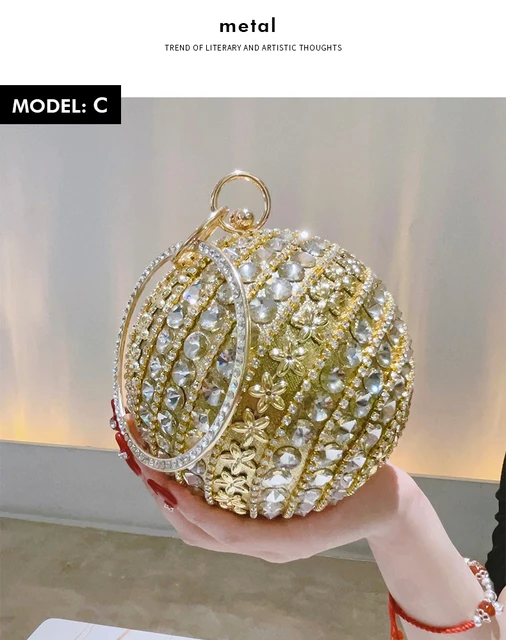 The diamond mini bag (canary yellow gold) –