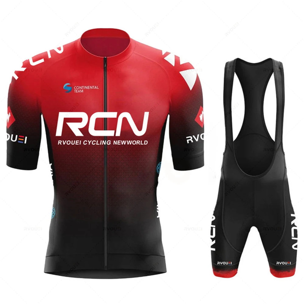 RVOUEI Cycling Jersey Sets Men's Cycling Clothing, Summer Short Sleeve MTB Bike Suit, Bicycle Bike Clothes, Ropa Ciclismo Hombre