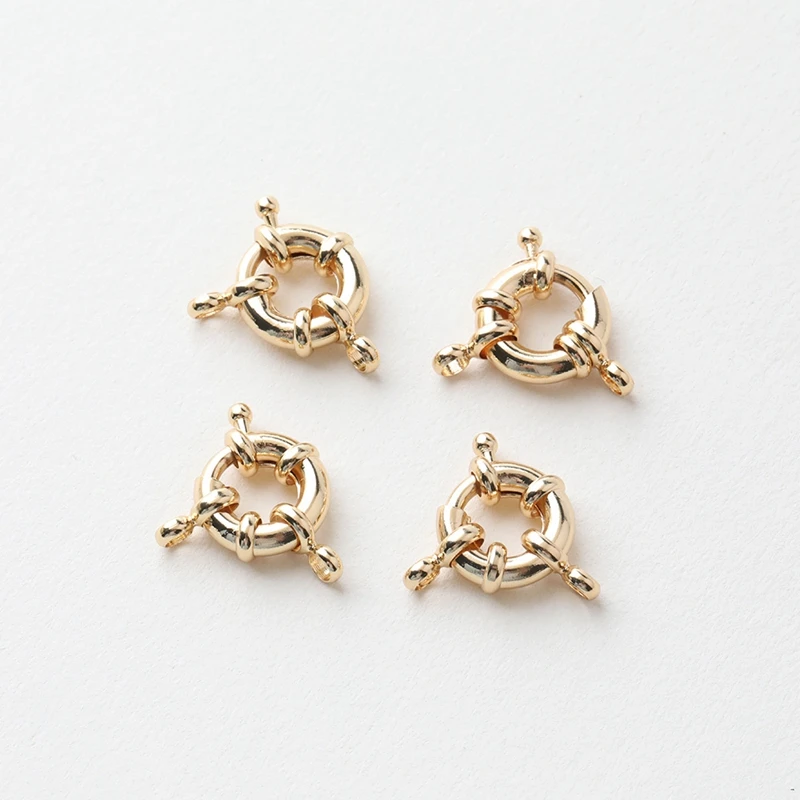 10 pcs Boucles d'oreilles fil Doré à l'or fin 90mm - Perles Bleues