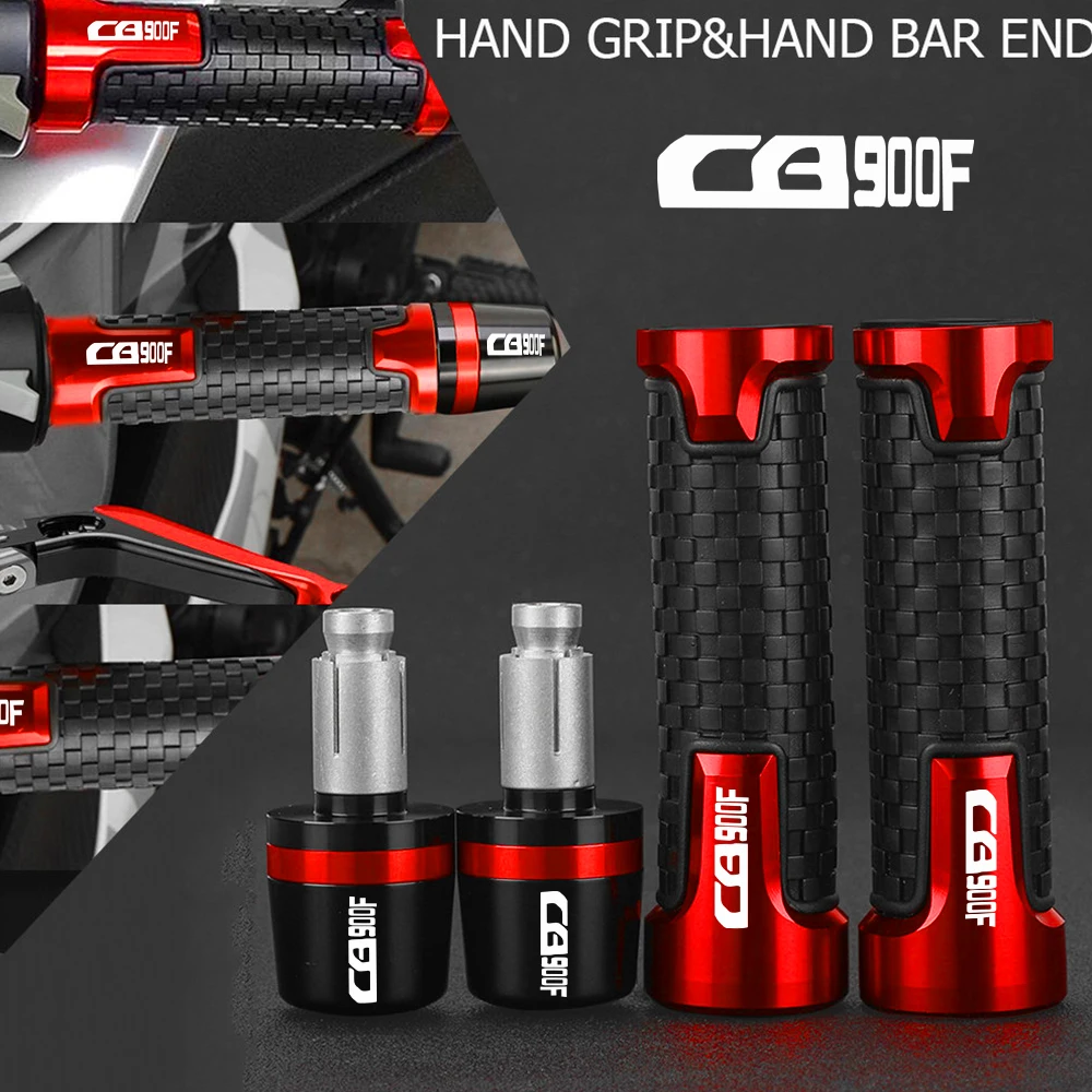 

FOR Honda CB900F Hornet 2002-2007 2003 2004 2005 2006 Motorcycle 22MM Handlebar Grips Handle Bar Cap End Plugs CB900 F CB 900F