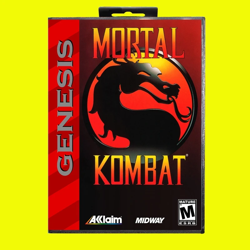 

Картридж для игровой консоли Mortal Kombat MD, 16 бит, для Sega Megadrive Genesis