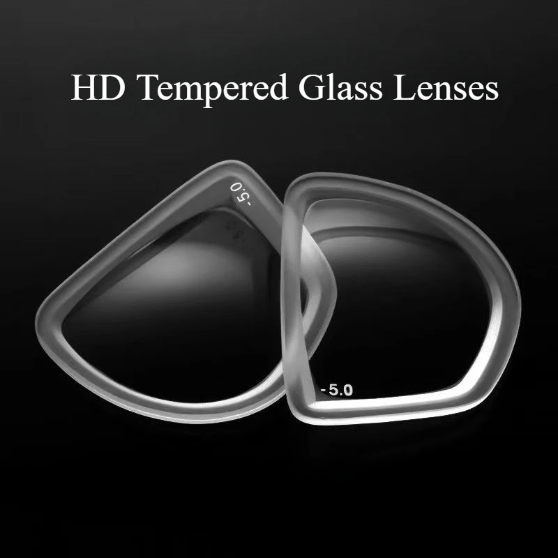 Tempered glass Lens Myopia Lens for m2032 Diving Mask