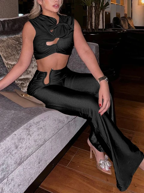 Deanna Stunning Silky Pant Set 2