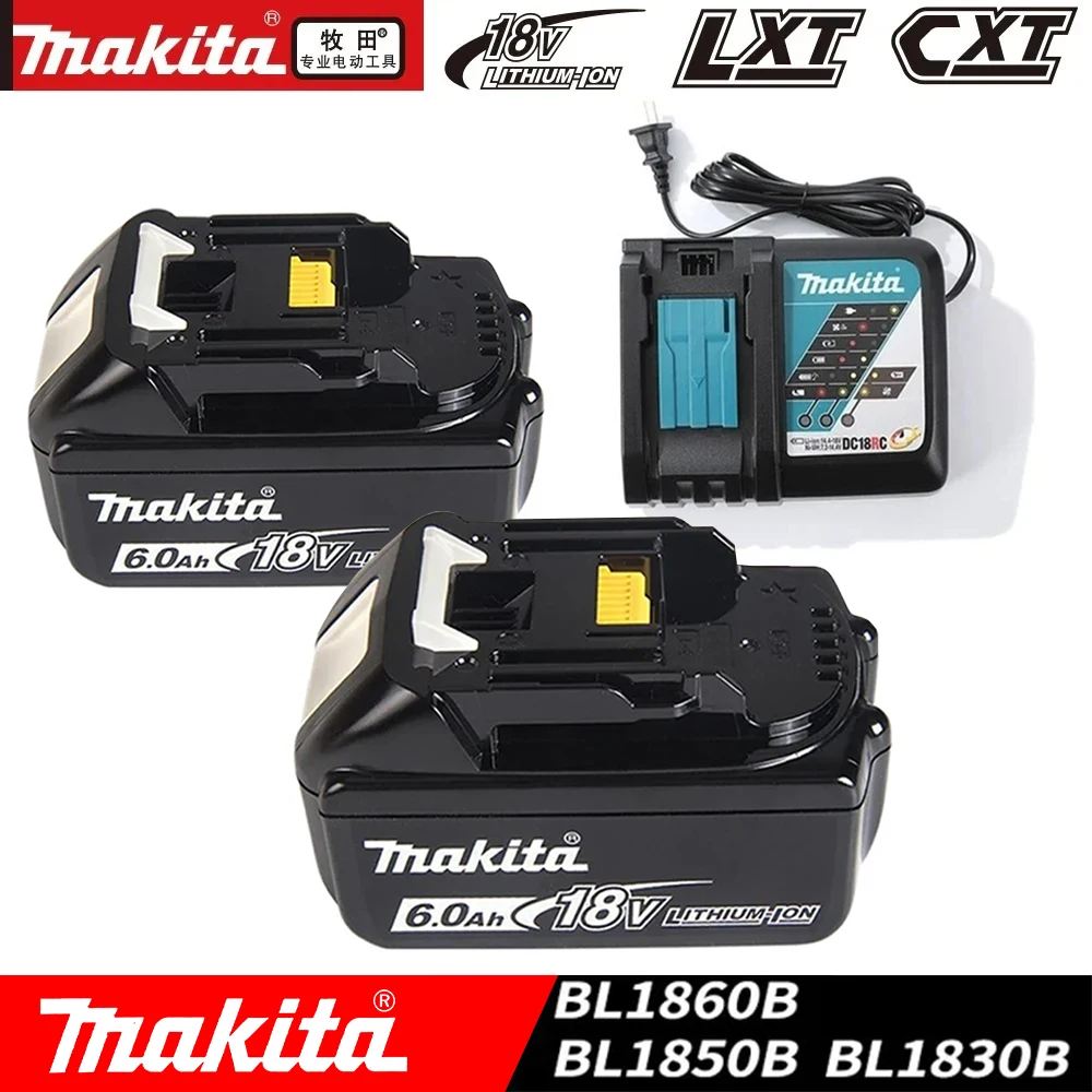 Литий-ионная аккумуляторная батарея Makita 18 в 3 Ач/5 Ач/6 Ач, для электроинструмента LXT BL1860B BL1860 BL1850, литий-ионная батарея