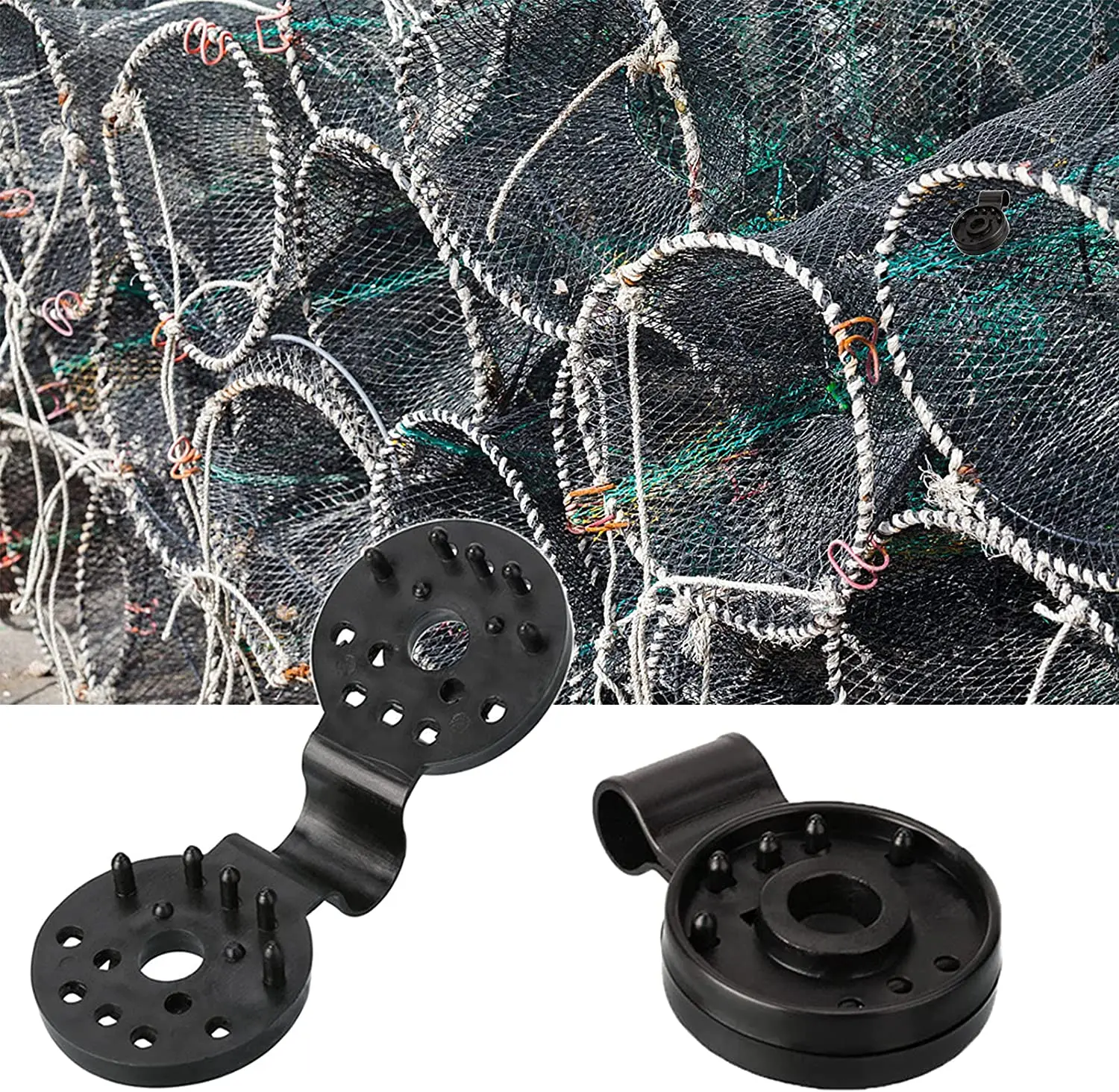 20PCS Shade Cloth Clips, Gardening Round-Shape Clips Instant Plastic Grommet for Anchoring Shade Cloth and Landscape Fabric