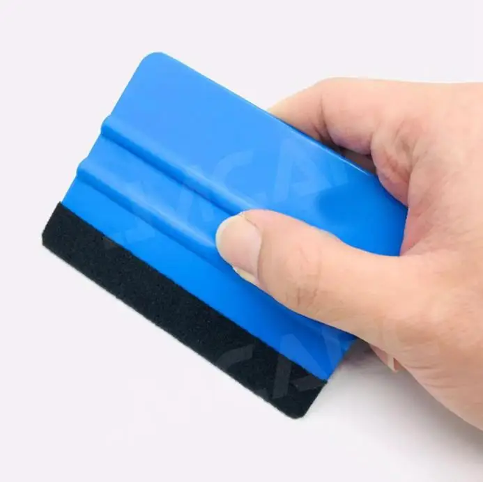 Auto Styling Window Ice Remover Cleaning Wash Car Scraper With Felt Squeegee Tool Film Wrapping 1 PCS car accessories