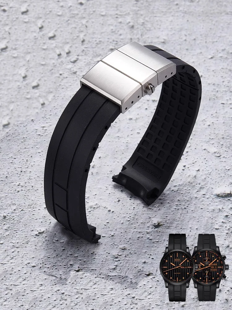 Ремешок для часов Arc Mouth 22 мм 23 мм для Mido Helmsman Navigator M005 M026 M005.430M005.614 Citizen Omega, резиновый силиконовый ремешок для часов (art.: 3920c2e10eeb4) - 3920c2e10eeb4