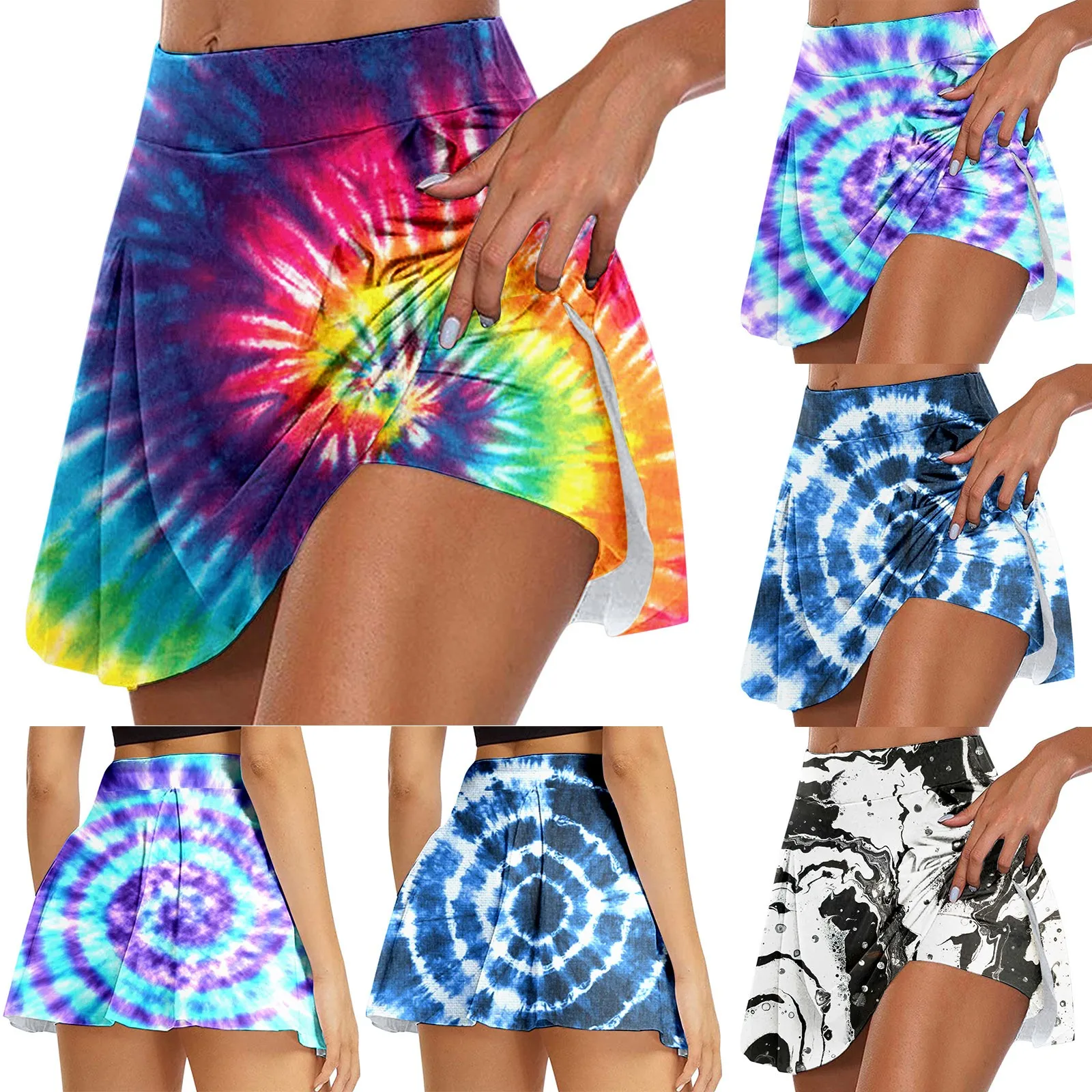 Sexy Yoga Shorts Women Colorful Rainbow Striped High Waist Fold Pocket  Sports Shorts For Running Athletic Sport Fitness Female - AliExpress
