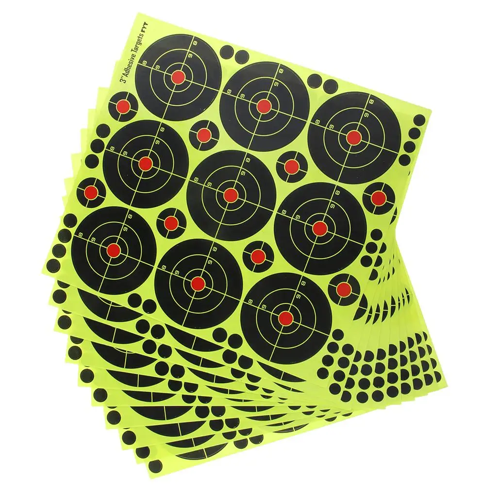90pcs Shooting Targets Reactive Splatter Dia. 8cm Adhesive Paper Target