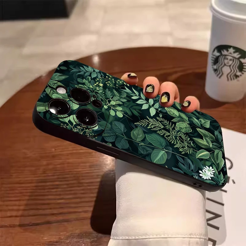 Tropical Palm Leaves Phone Case - Nature-Inspired Design