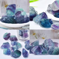 Minorganisateur de cristal de fluorite de document naturel, spécimen de roche de paysage, napdécoratif en vrac, forme irrégulière, pierre brute, décoration d'intérieur 1