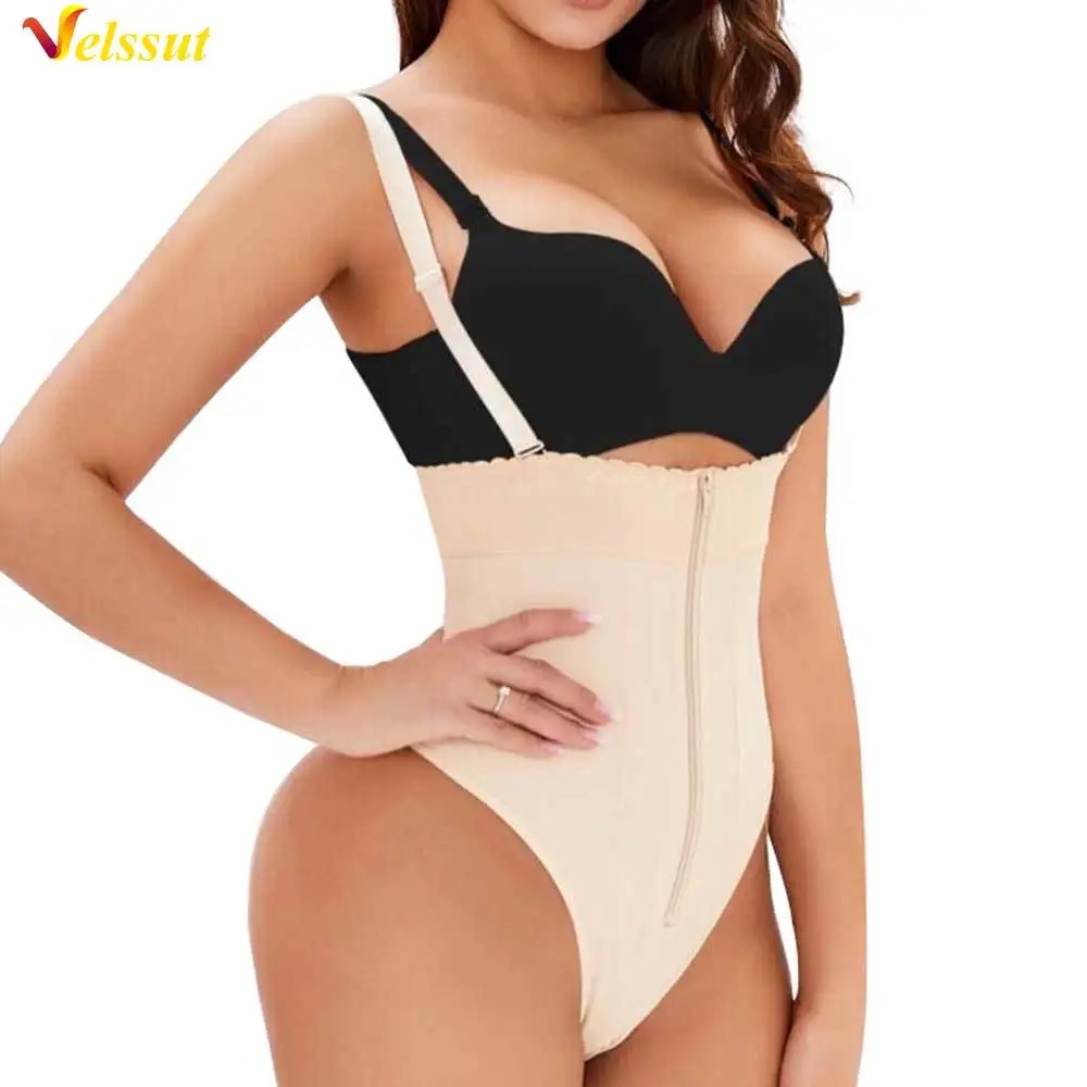 

Velssut Shapewear Woman Butt Shaper with Pad Hight Waist Push Up Body Shaper Tummy Control Underwear Women Booty Lifter Zipper