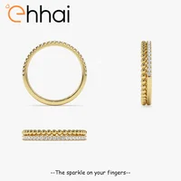 Ehhai D Color VVS1 Moissanite Double-ring Engagement Rings for Women 925 Sterling Silver Diamond Wedding Bands Fine Jewelry Gift