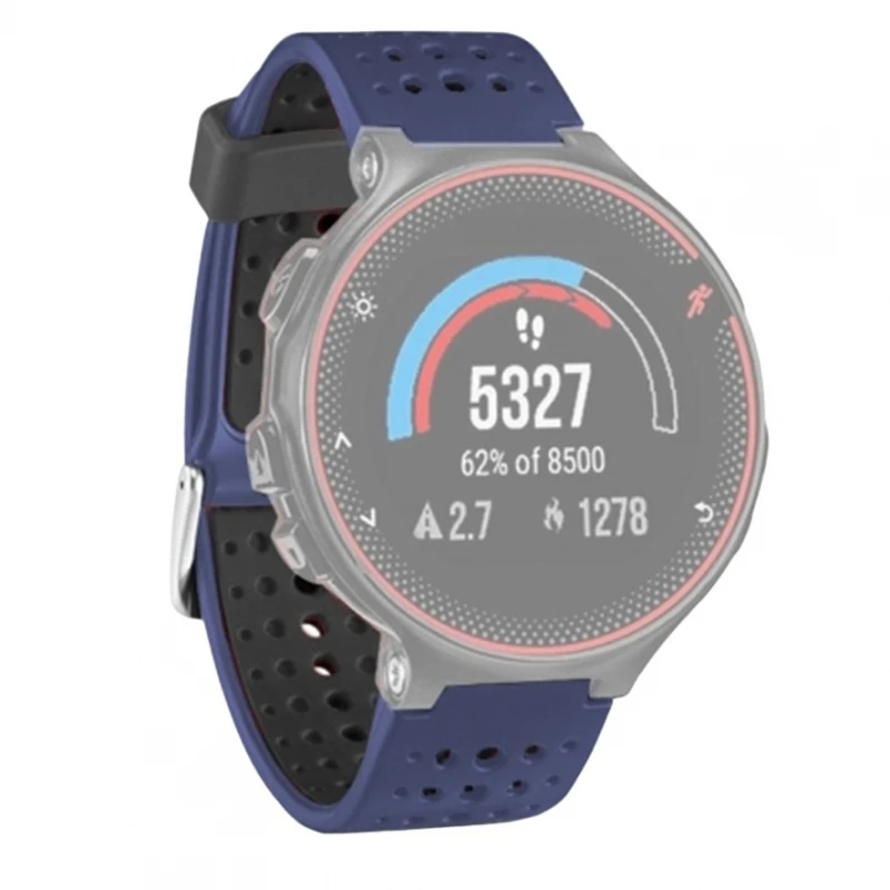 Cinturino Per Garmin Forerunner 220 230 235 630 620 735Xt Blu Nero # Garmin Forerunner 220 # Garmin Forerunner 230 # Garmin Forerunner 235 # Garmin Fo