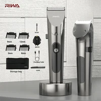 RIWA Electric Hair Clipper Washable Rechargeable Variable Speed Professional Barber Trimmer With Carbon Steel Cutter Head 1