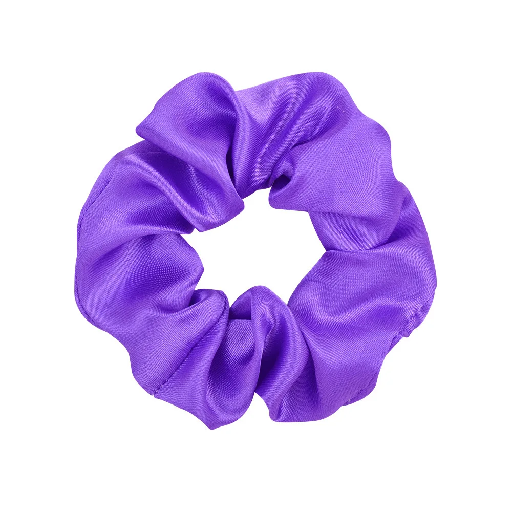 40Colors Vintage Satin Scrunchies Girls Elastic Hair Bands Ponytail Holder Hair Ties Rubber Bands Fashion Women Hair Accessories claw hair clips Hair Accessories