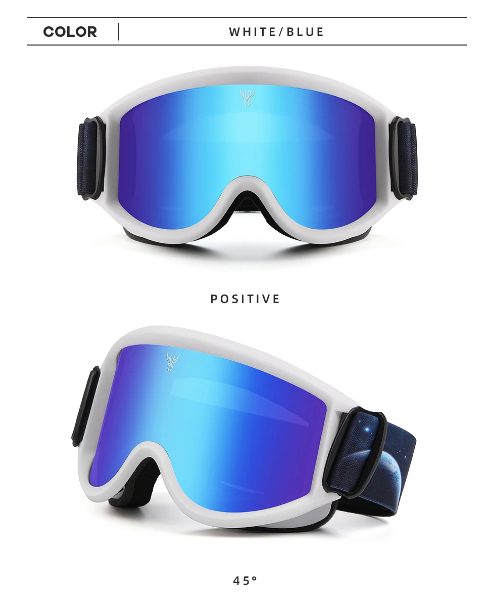 Skifahren Brille Winddicht Radfahren Motorrad Brille Winter Anti-Fog Snowboard Ski Brille Ski Maske Taktische Goggle Sonnenbrille – Detail 14